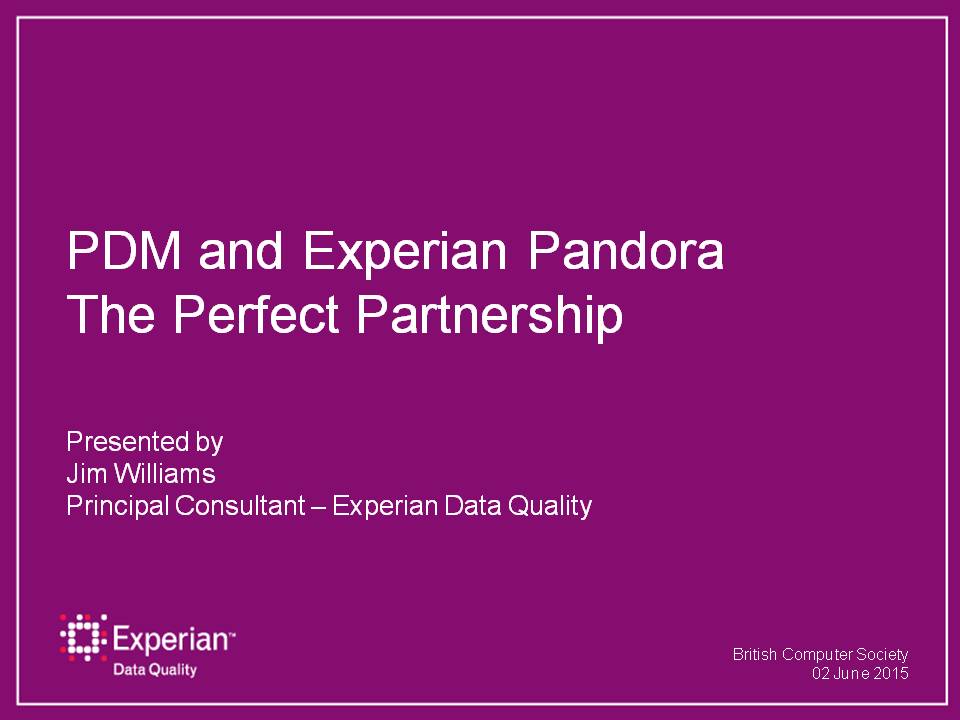 The Perfect Partnership — DMM8 2015